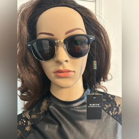 🇮🇹Italian Luxury designer  BarCur Polarized Sunglasses-UV400 - Picture 3 of 11